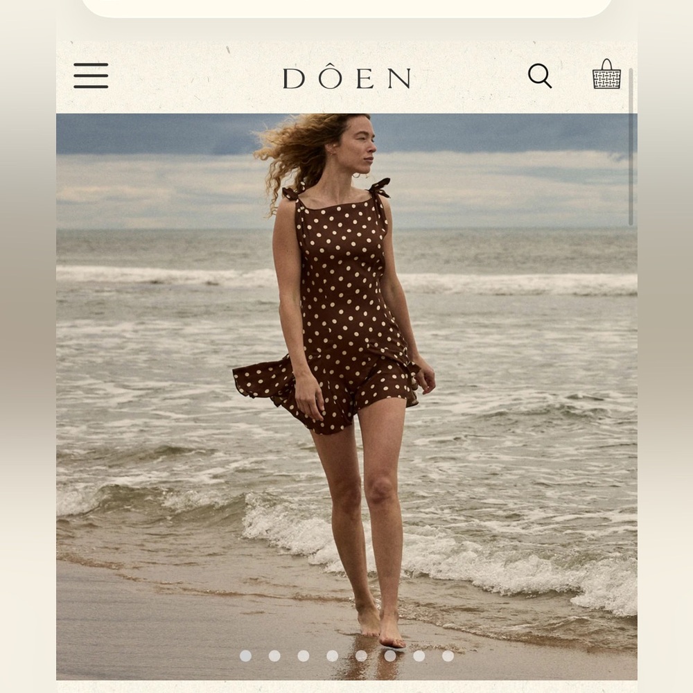 NWT - XS MELINA Brown Polka Dot Dress - XS sold out online
